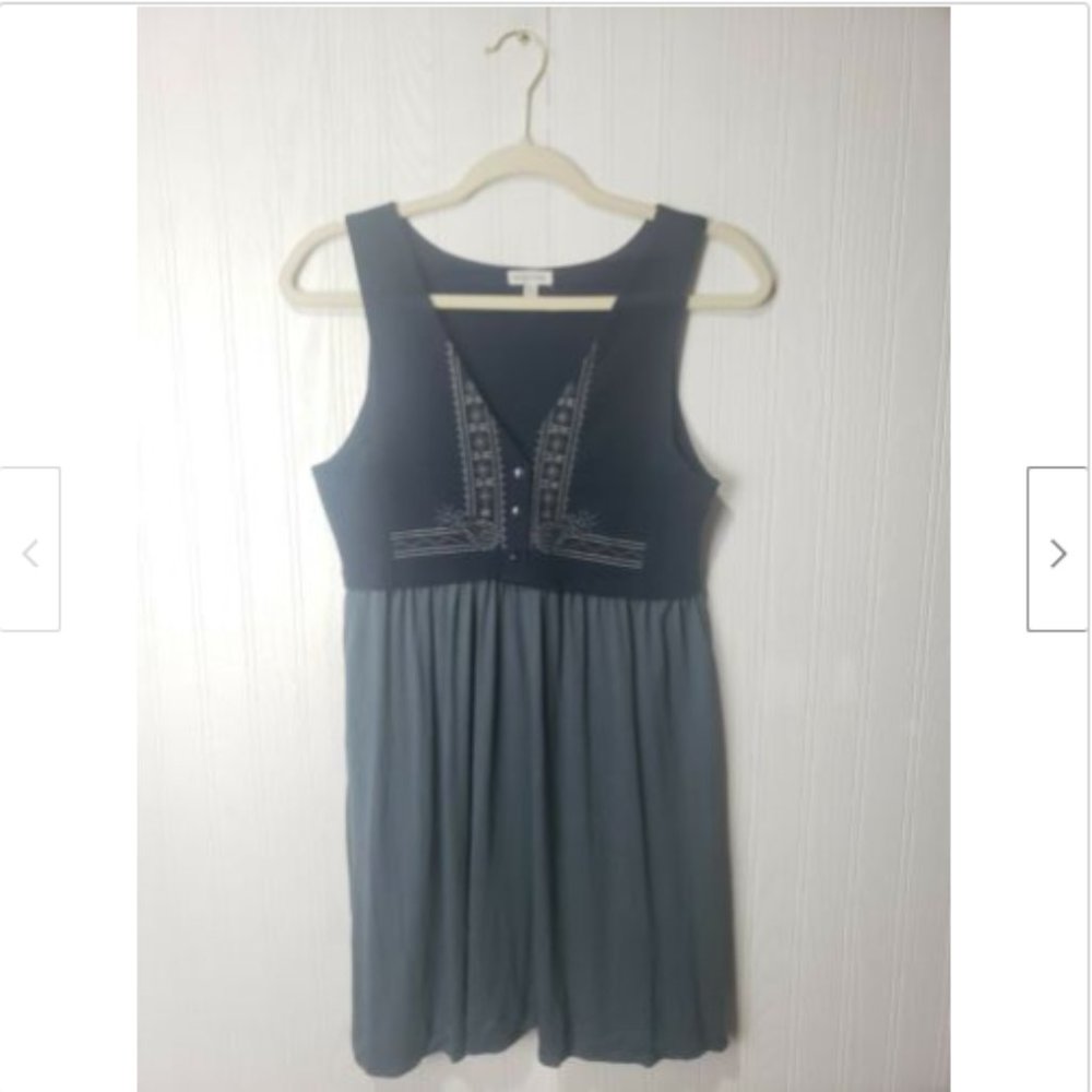 Silence + Noise Boho Button Front Shift Dress - image 1